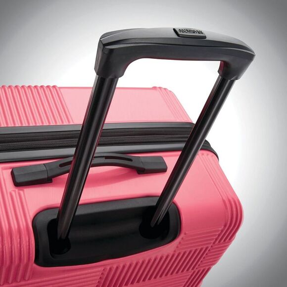 American Tourister -NXT Hardside Large Checked Spin Pink